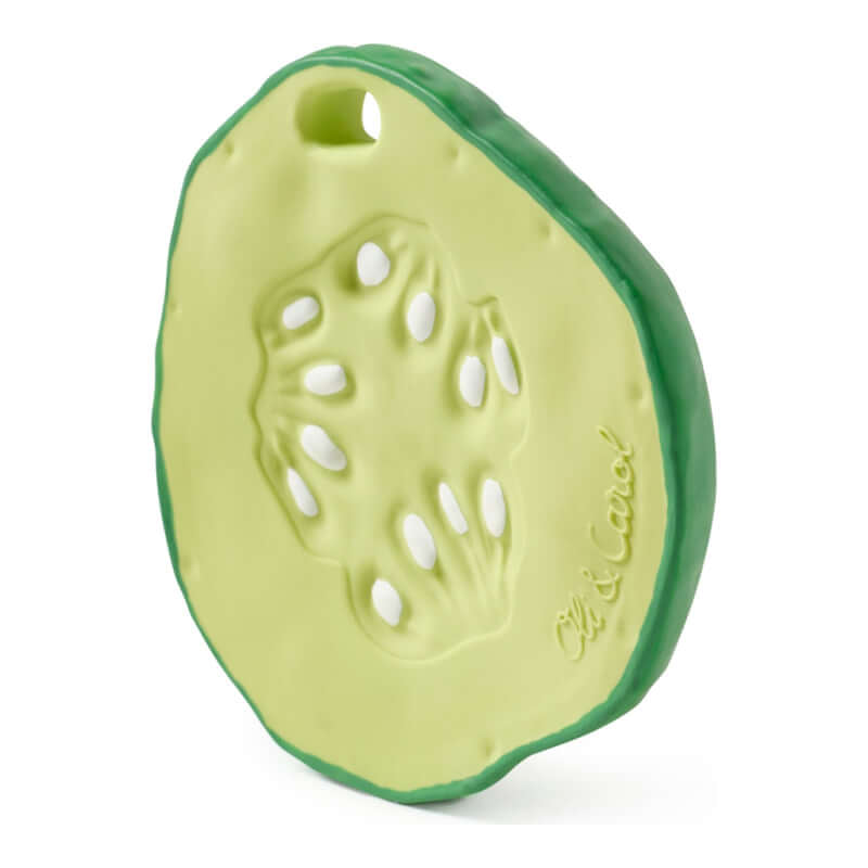 Oli&Carol Teether & Bath Toy - Fruits & Veggies - Pepino the Cucumber