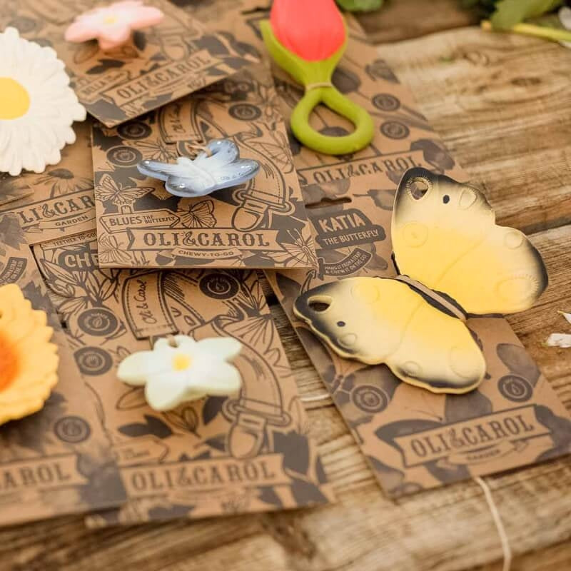 Oli&Carol Teether & Bath Toy - Garden - Katia the Butterfly