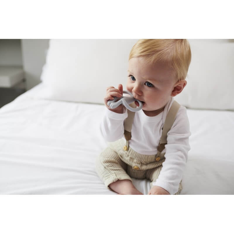 Matchstick Monkey Original Teething Toy & Gel Applicator - Cool Grey