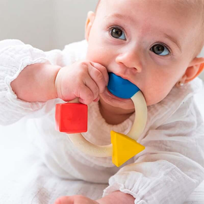 Oli&Carol Teether & Bath Toy - Bauhaus Movement Teething Ring