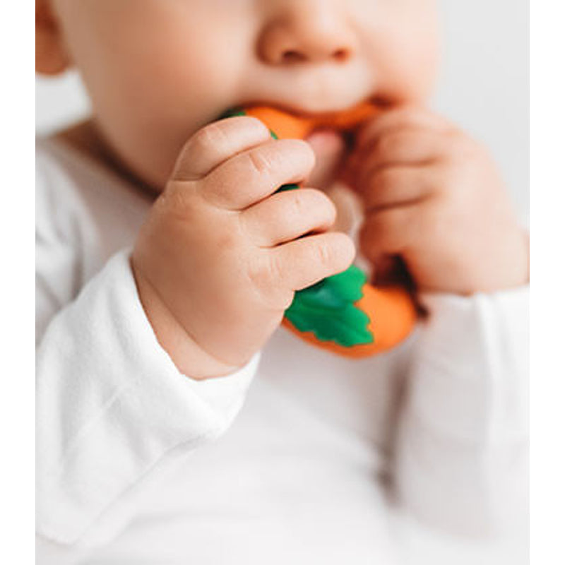 Oli&Carol Teether & Bath Toy - Fruits & Veggies - Cathy the Carrot