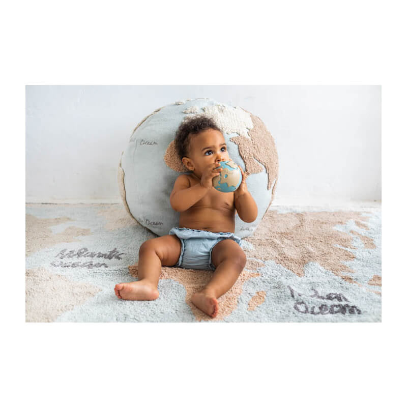 Oli&Carol Teether & Bath Toy - Earthy the World Ball