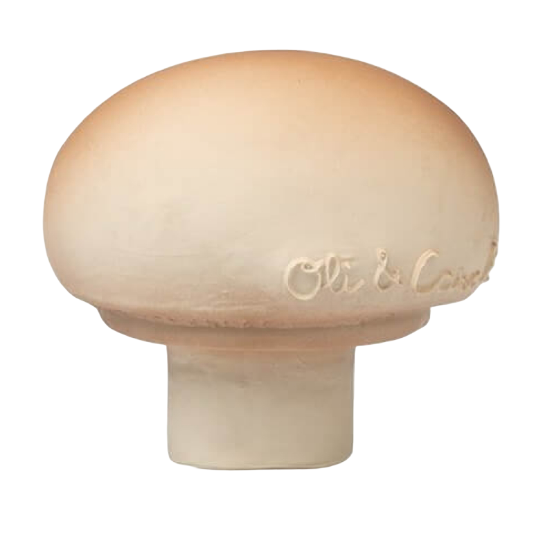 Oli&Carol Teether & Bath Toy - Fruits & Veggies - Manolo the Mushroom
