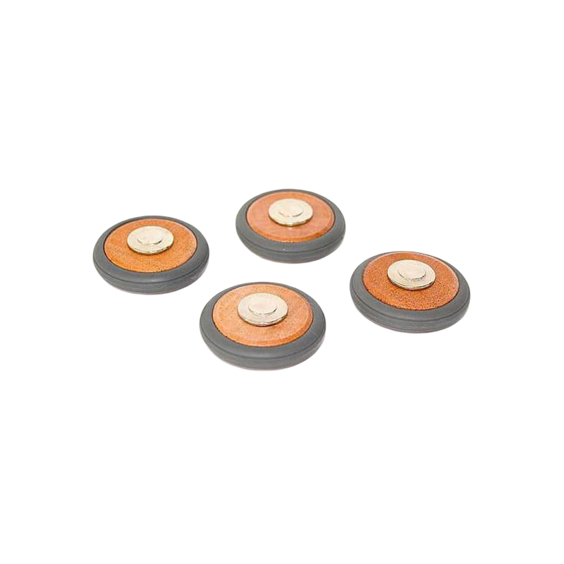 Tegu Magnetic Wooden Wheels - Pack of 4
