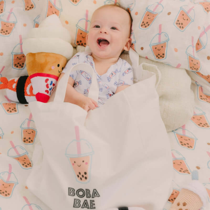 The Wee Bean The Ultimate Carry All Canvas Tote Bag - Boba Bae