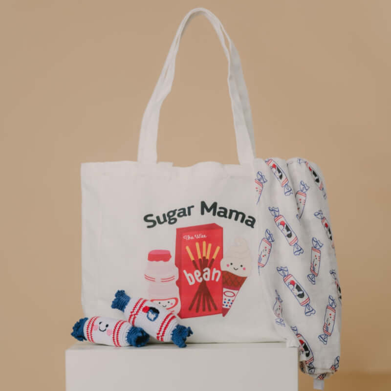 The Wee Bean The Ultimate Carry-All Canvas Tote Bag - Sugar Mama