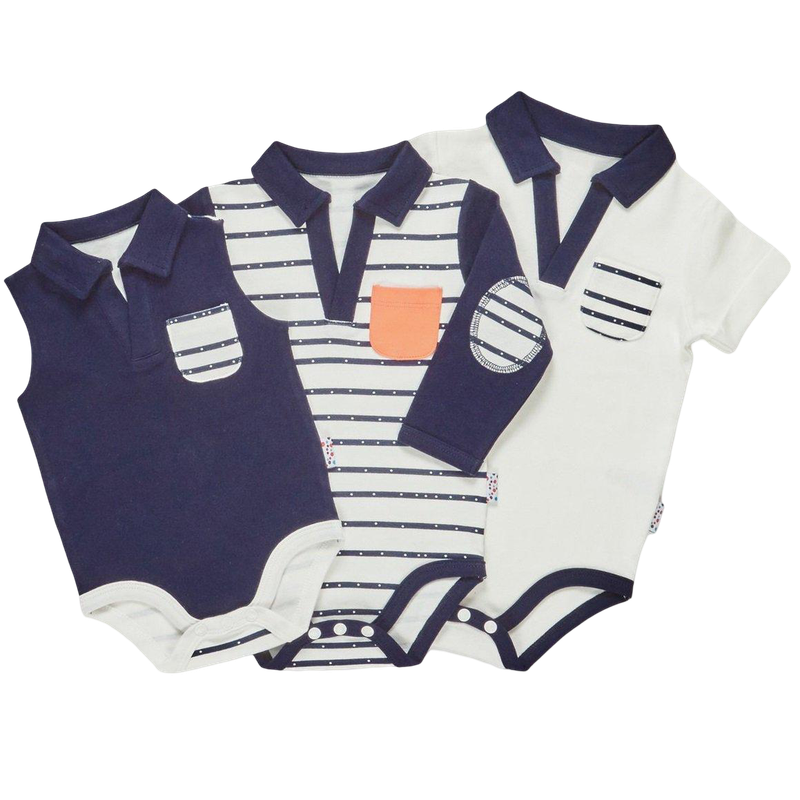 TinyBitz Summer Growing Kit for 3-Month Old Baby Boys (Line Dance)