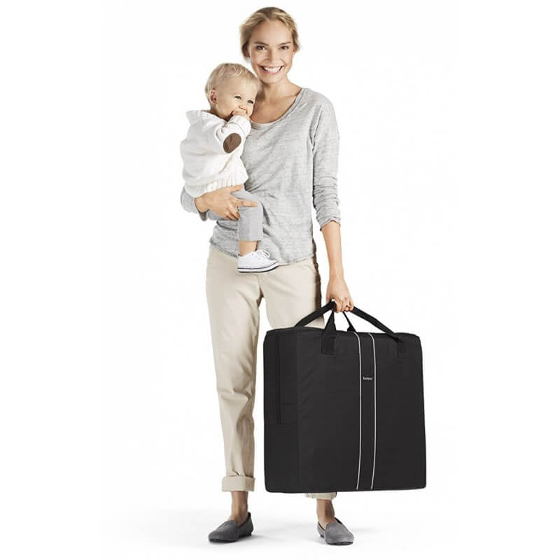 BabyBjorn Travel Crib Light - Dark Green, Mesh