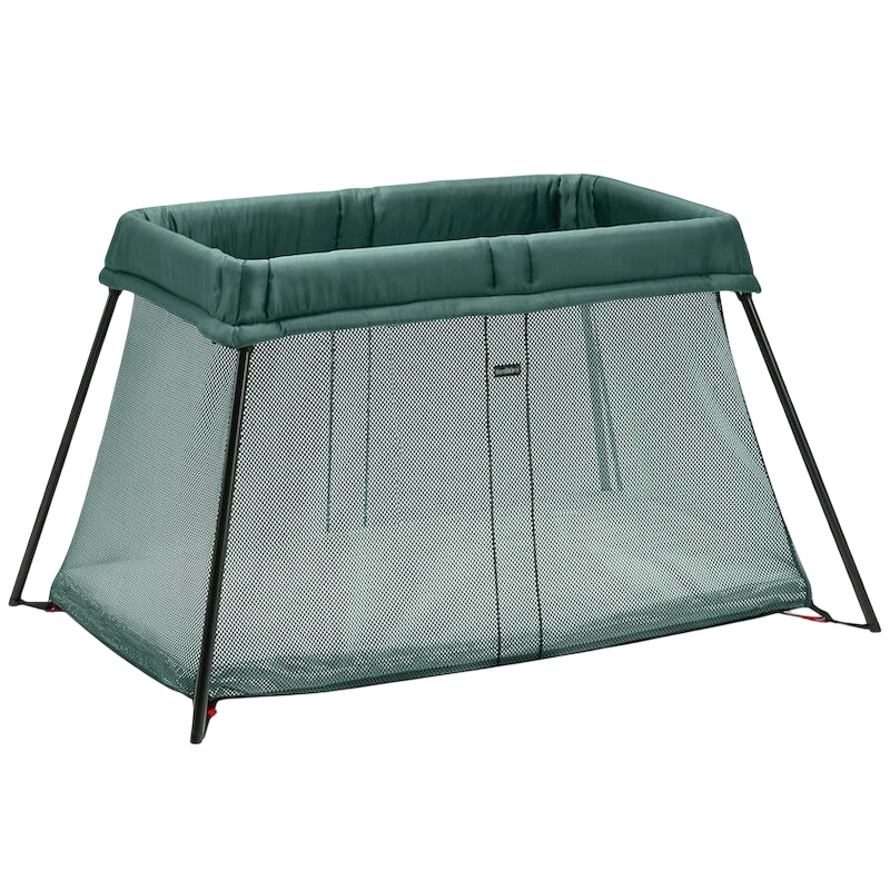 BabyBjorn Travel Crib Light - Dark Green, Mesh
