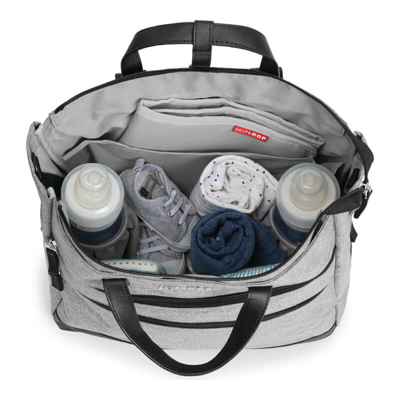 Skip Hop Trio Convertible Diaper Backpack - Grey Heather