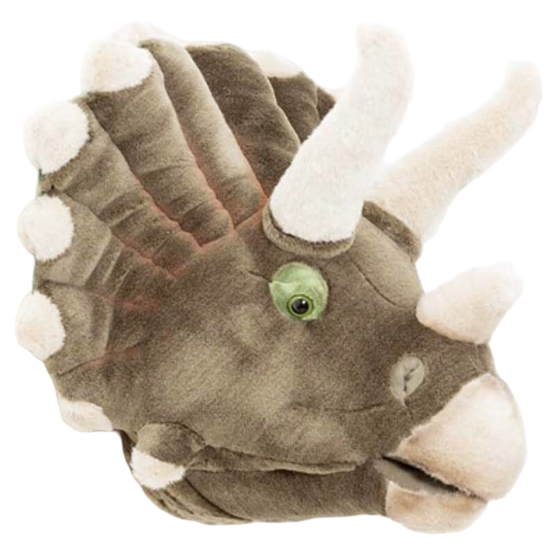 Wild & Soft Trophy Animal Head - Adam the Triceratops