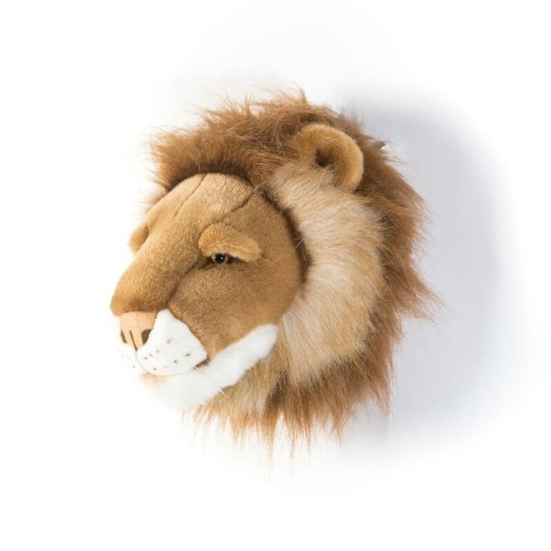野生柔軟的獎盃動物頭像 - 獅子凱撒