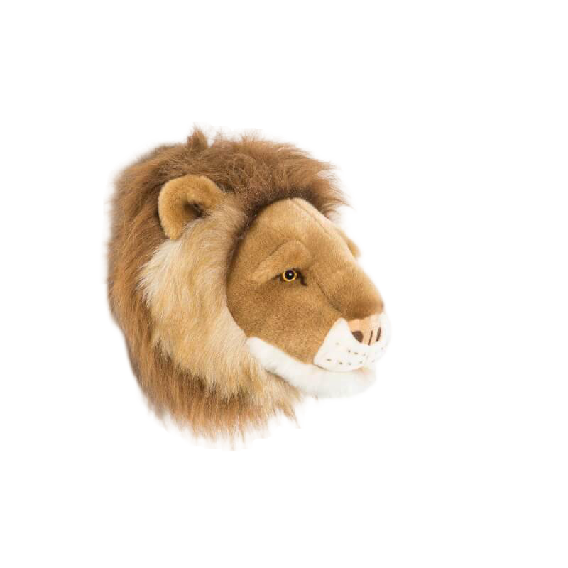 野生柔軟的獎盃動物頭像 - 獅子凱撒