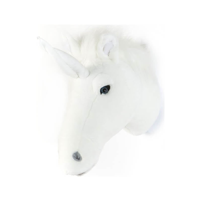 Wild & Soft Trophy Animal Head - Claire the White Unicorn
