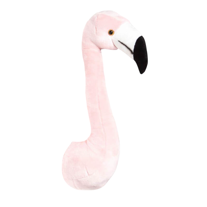 Wild & Soft Trophy Animal Head - Sophia the Flamingo