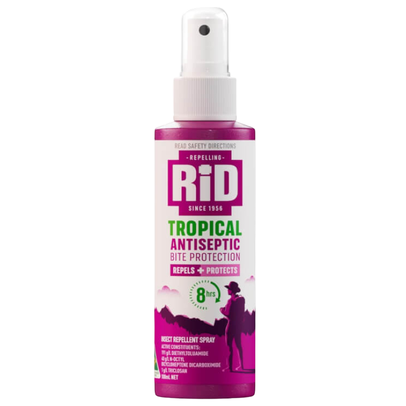 RID Tropical Antiseptic Bite Protection - Insect Repellent Spray 100ml