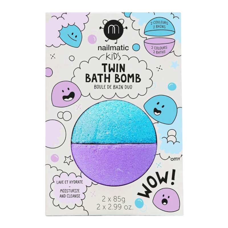 nailmatic Twin Bath Bomb - Blue / Violet