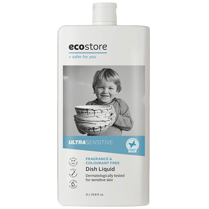 Ecostore Ultra Sensitive Fragrance & Colourant Free Dish Liquid 1L