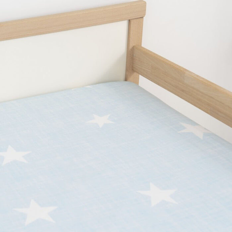 Jadaloo 防蟎超柔軟嬰兒床床笠 120x60cm - 藍色星星