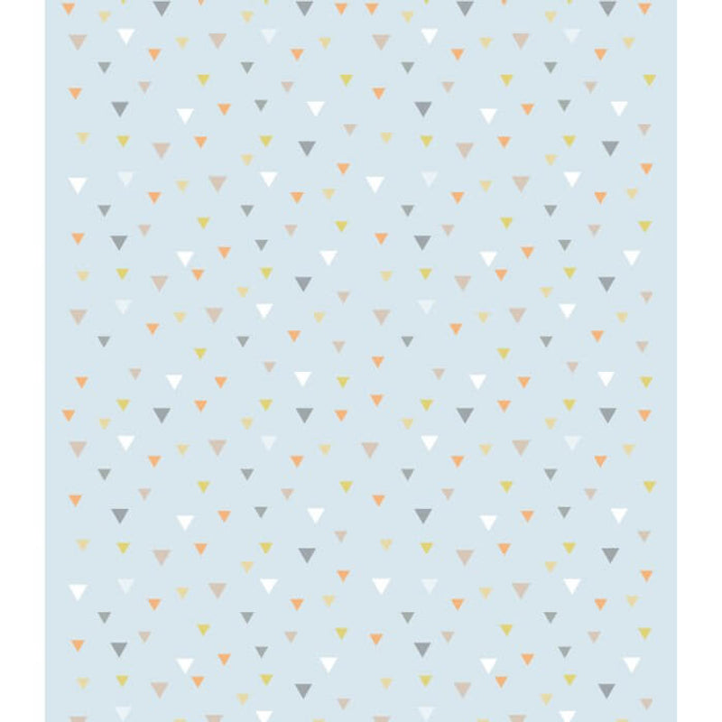 Jadaloo 防蟎超柔軟嬰兒床床笠 120x60cm - 藍色三角