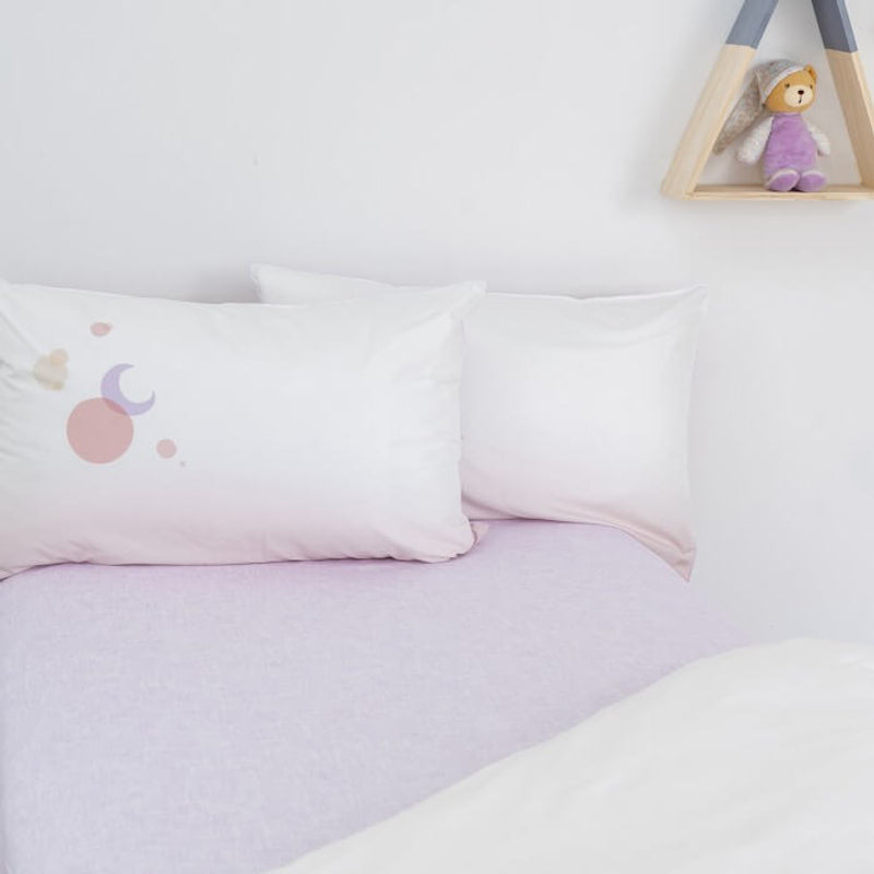 Jadaloo Anti-Dustmite Ultra Soft Single Bed Fitted Sheet 200x91cm - Shift Purple