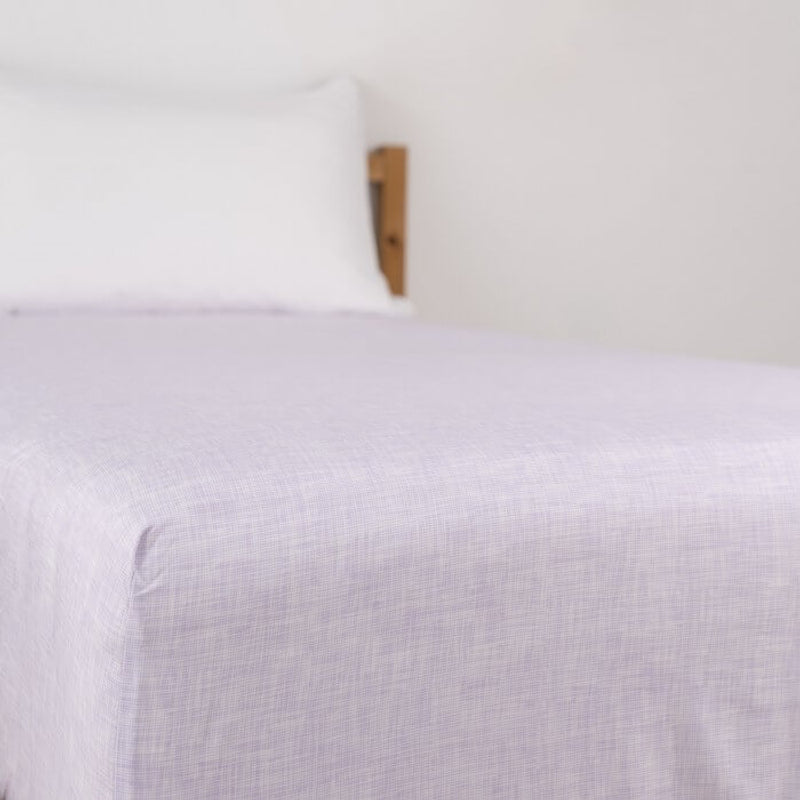 Jadaloo Anti-Dustmite Ultra Soft Single Bed Fitted Sheet 200x91cm - Shift Purple