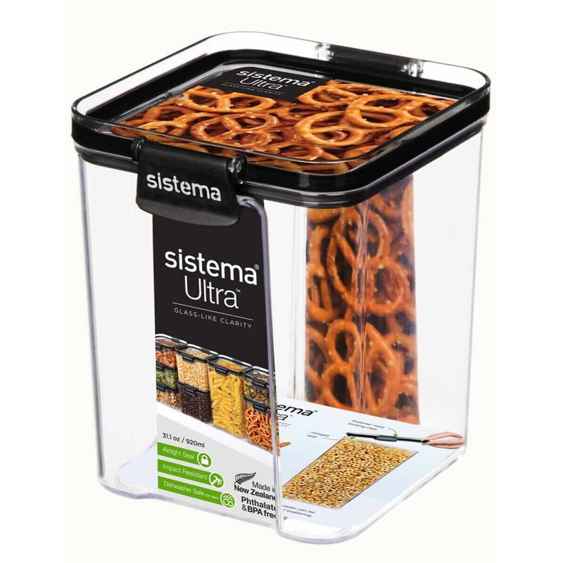 Sistema® Ultra™ Square (460ml, 700ml, 920ml, 1.3L, 1.9L, 1.4L, 2.75L, 4L)