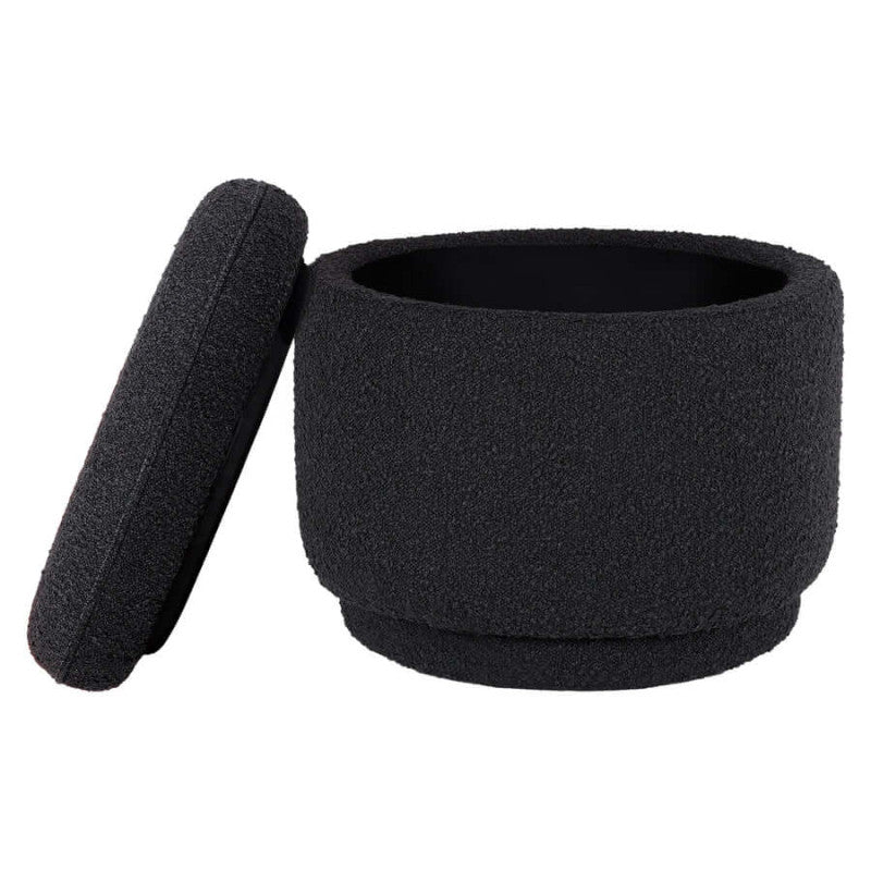 Babyletto Enoki Storage Ottoman - Black Boucle Babyletto