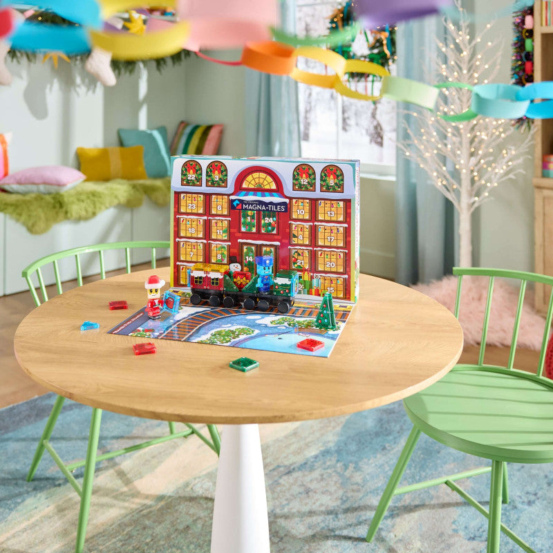 Magna-Tiles microMAGS Advent Calendar 34 Piece Set Magna-Tiles