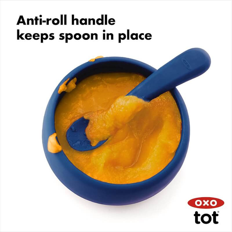 OXO Tot 矽膠湯匙 2 件裝