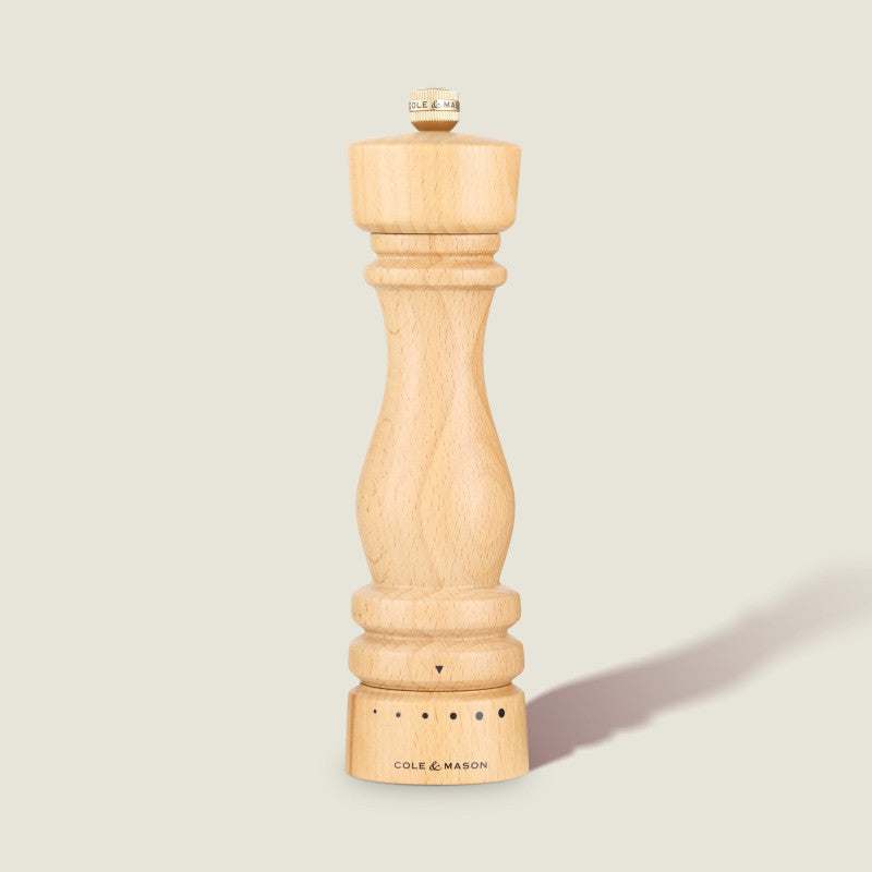 Cole & Mason London 180mm/ 7in Natural Beech Grind Select Gift Set