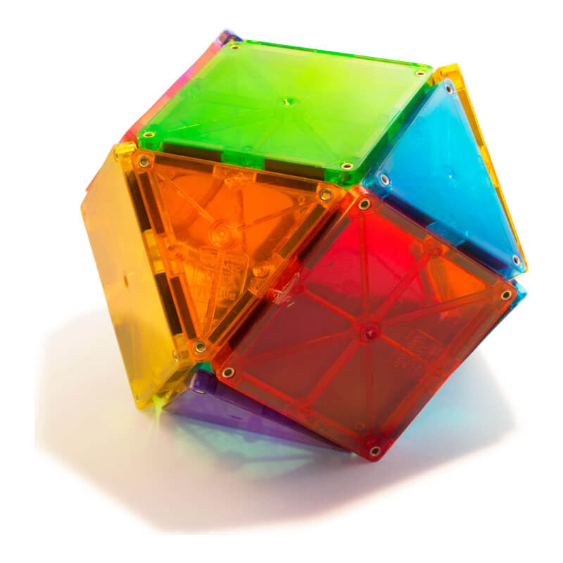 Magna-Tiles 經典透明彩色磁力片 32 片裝
