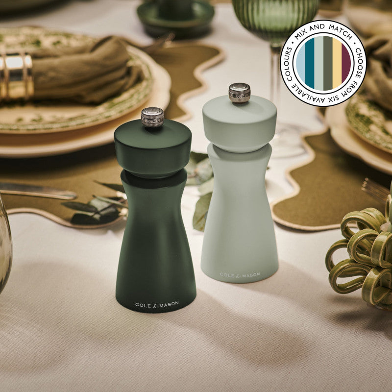 Cole & Mason Kenton 150mm/ 6in Sage Salt & Pepper Mill