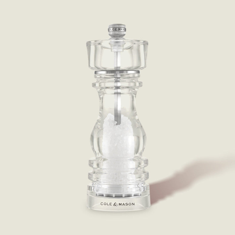 Cole & Mason London 180mm/ 7in Acrylic Salt Mill