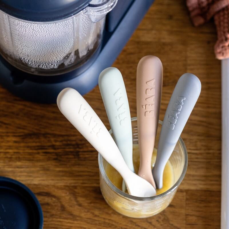 Beaba 1st Stage Silicone Spoons 4 Pack Beaba