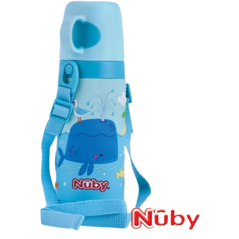 Nuby No-Spill Stainless Steel Insulated Store n Pour 450ml