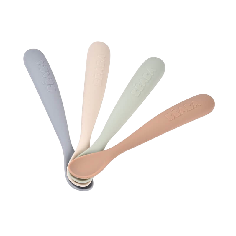 Beaba 1st Stage Silicone Spoons 4 Pack Beaba