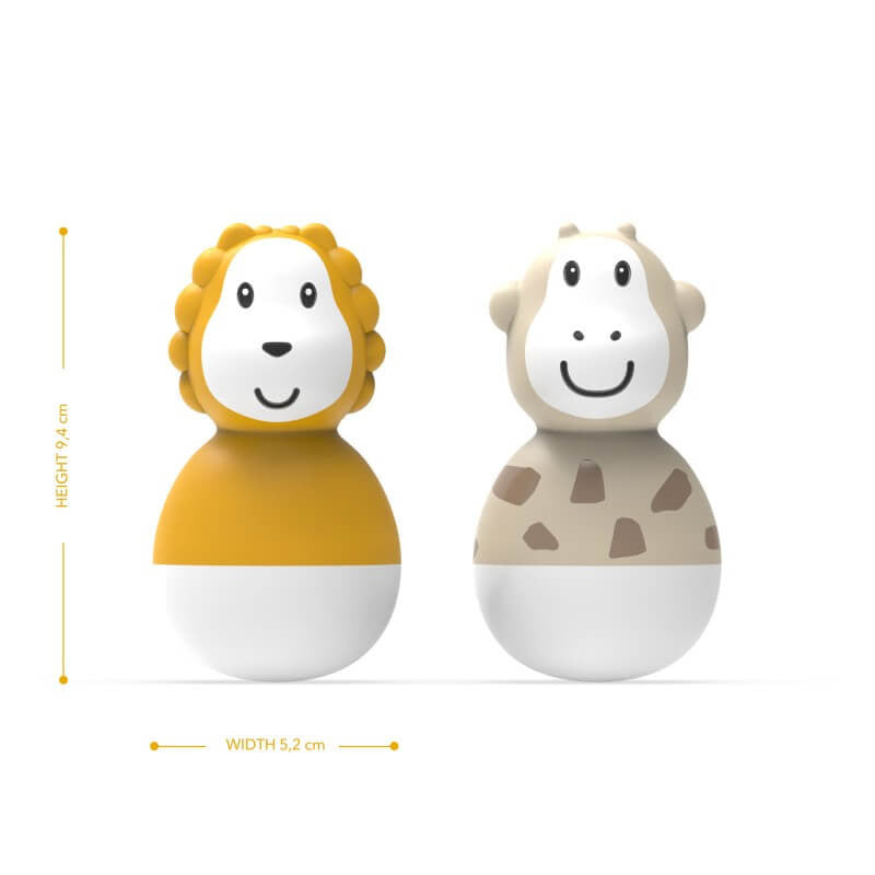 Matchstick Monkey Bathtime Wobblers - Lion & Giraffe