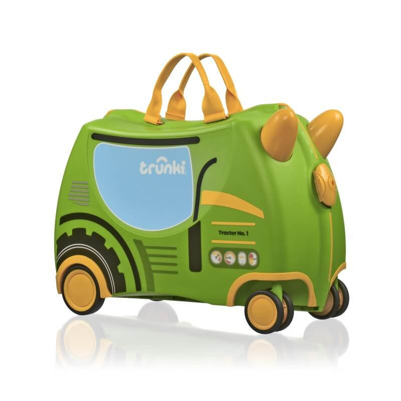 Trunki Glide Ride-on Luggage - Tommy the Tractor