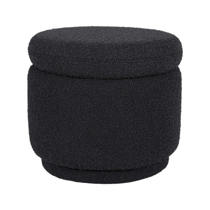Babyletto Enoki Storage Ottoman - Black Boucle Babyletto