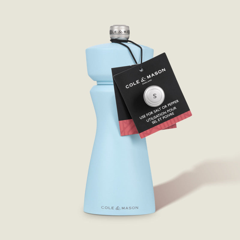 Cole & Mason Kenton 150mm/ 6in Blue Salt Salt & Pepper Mill