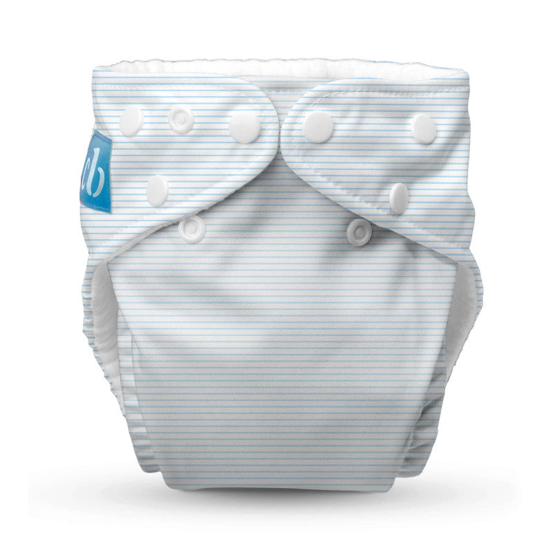Charlie Banana 1 Pack - Reusable Cloth Diaper One Size - Pencil Stripes Blue
