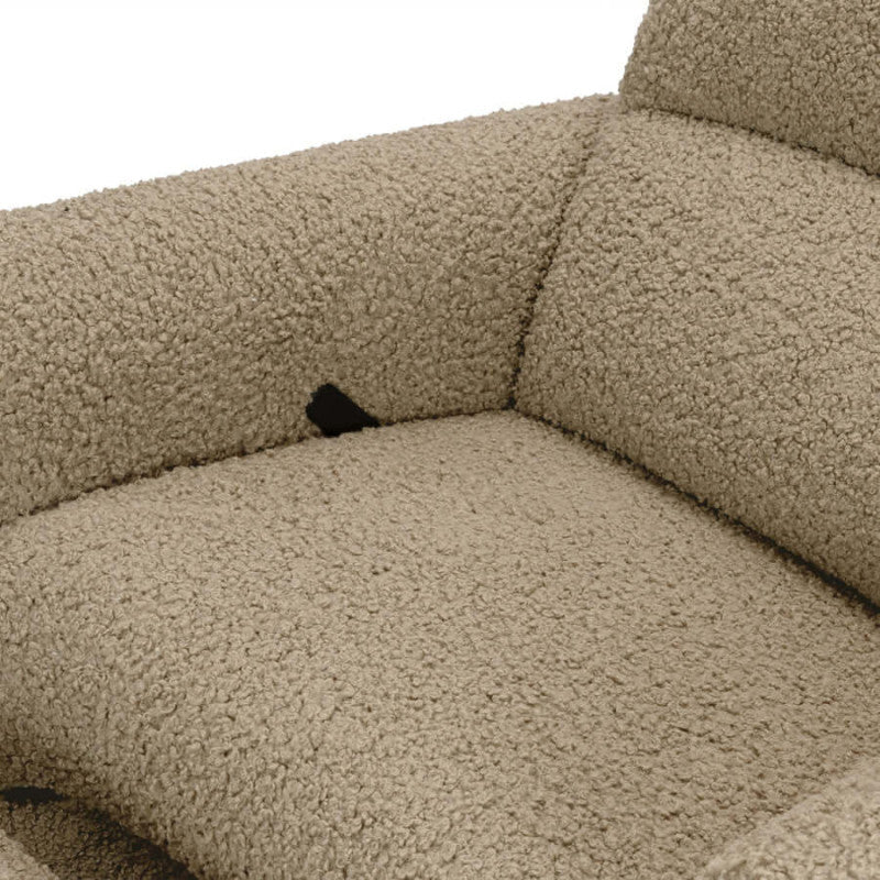 Babyletto Rainbow Recliner and Swivel Glider - Latte Teddy Loop Babyletto