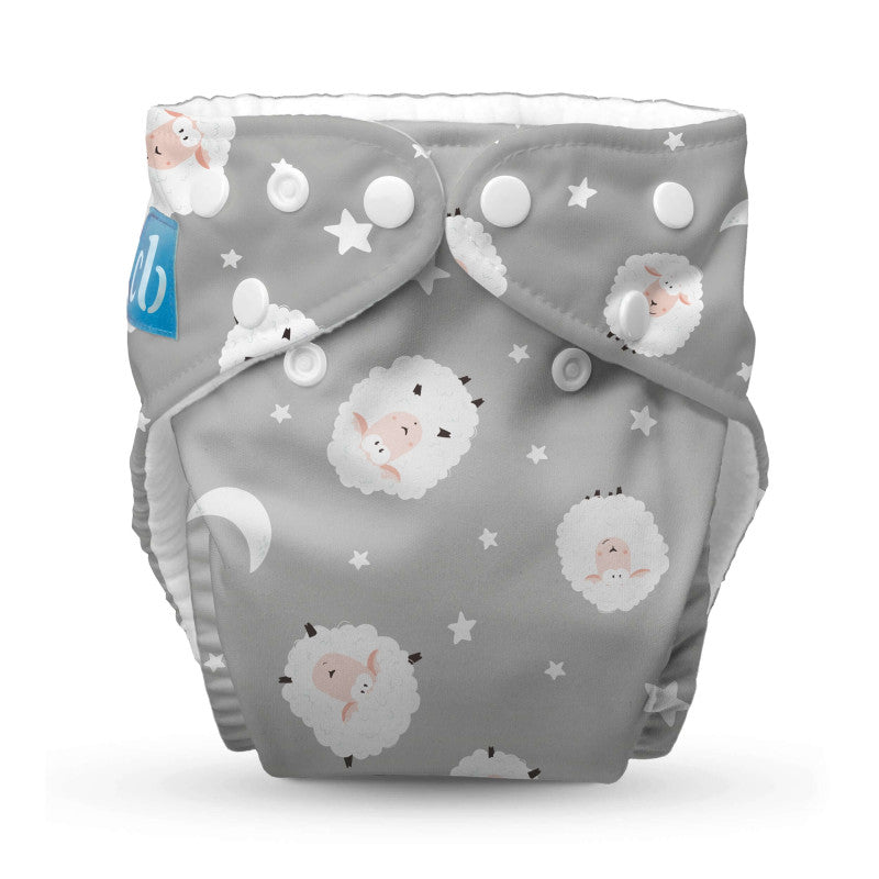 Charlie Banana 1 Pack - Reusable Cloth Diaper One Size - Sweet Dreams on Grey Charlie Banana