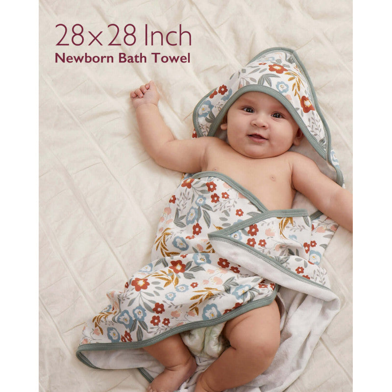 Momcozy Hooded Baby Towel Soft 2 in a pack - Petite Blossom