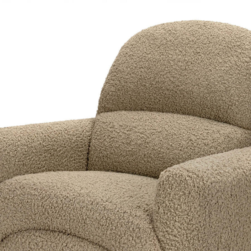 Babyletto Rainbow Recliner and Swivel Glider - Latte Teddy Loop Babyletto
