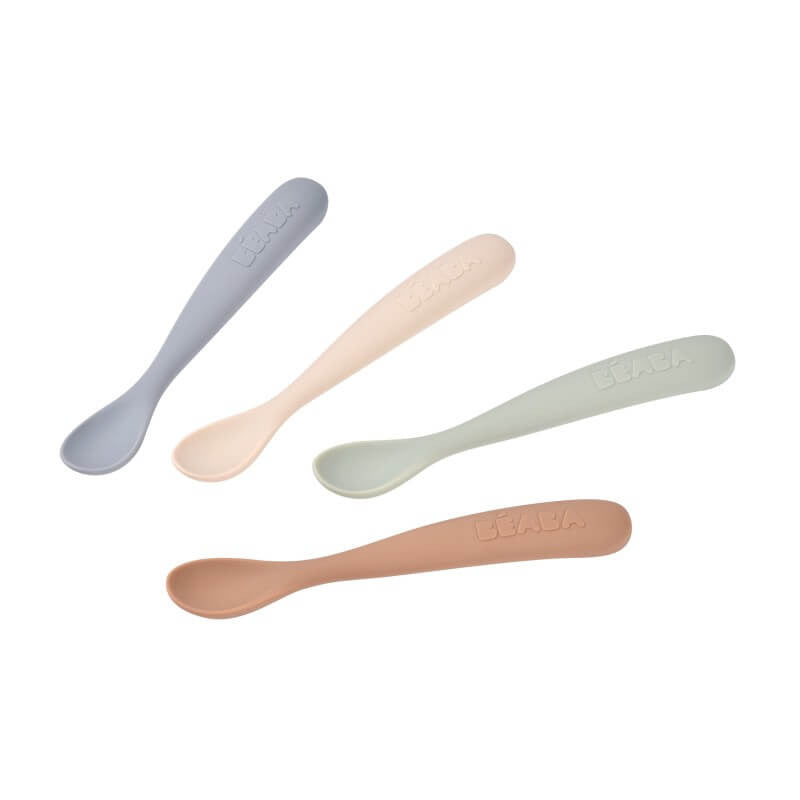 Beaba 1st Stage Silicone Spoons 4 Pack Beaba