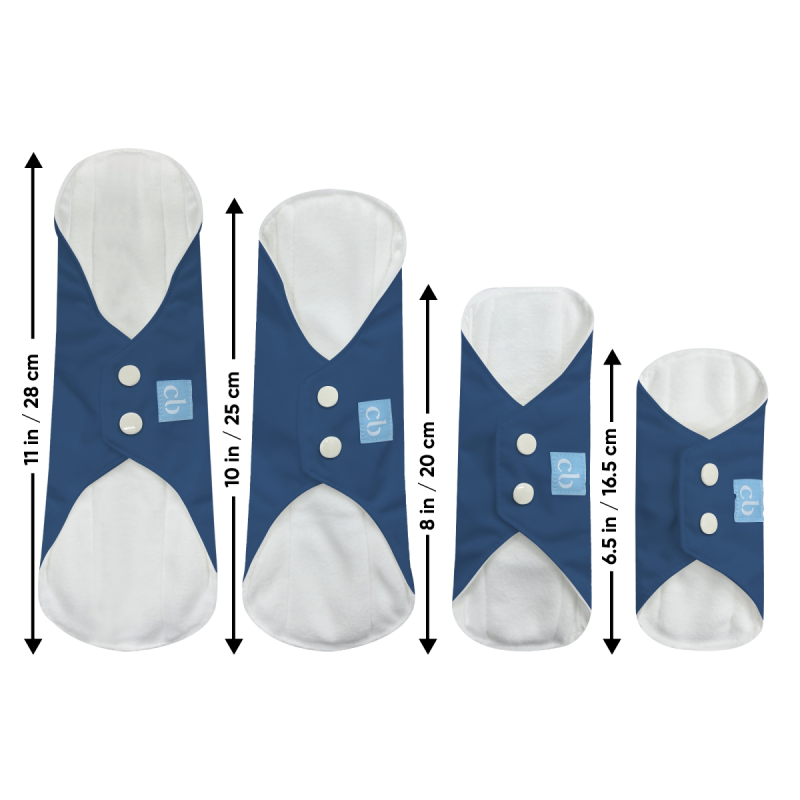 Charlie Banana 3 Feminine Pads Super+ Dark Blue