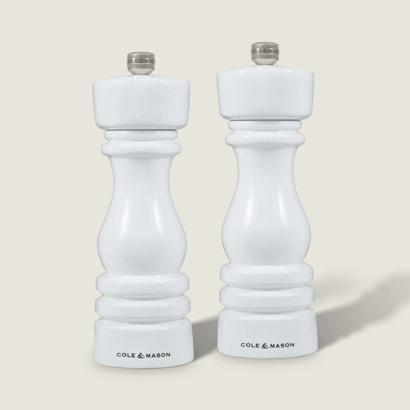 Cole & Mason London 180mm/ 7in White Gloss Gift Set