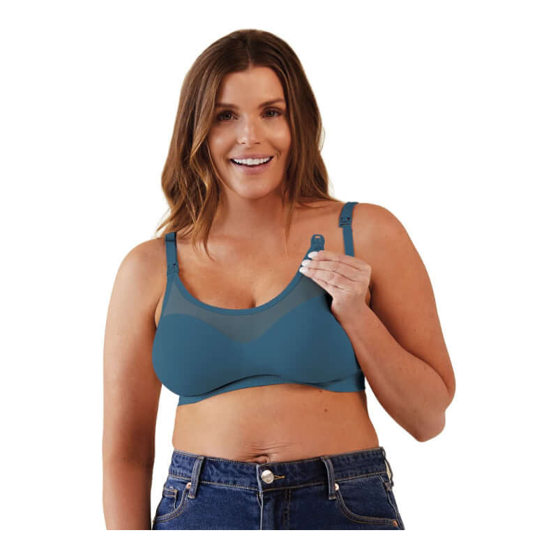 Bravado Designs Body Silk Seamless Sheer Nursing Bra - Midnight Sky